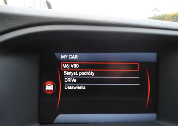 Volvo V60 cena 38600 przebieg: 263000, rok produkcji 2013 z Nowe małe 631